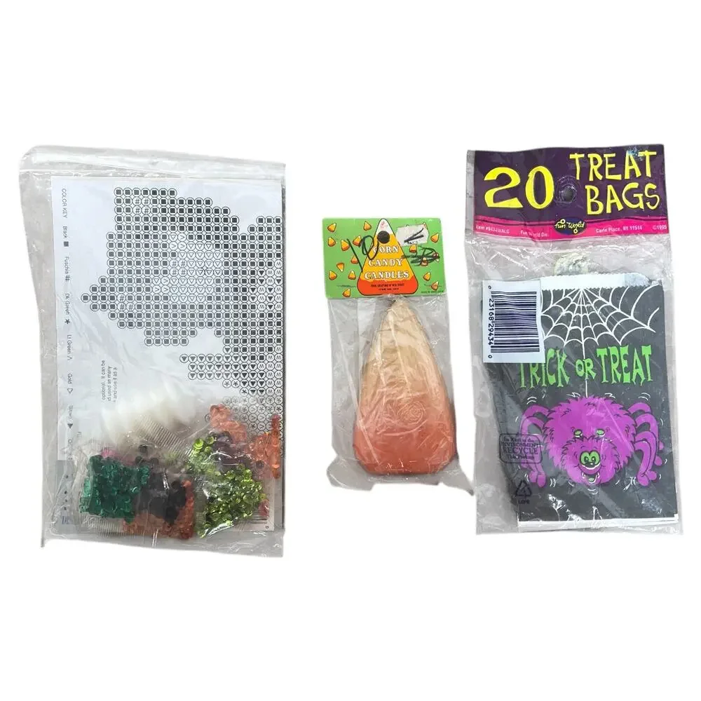 Halloween Vintage 3-CT New-Old-Stock Sealed Bundle Lot